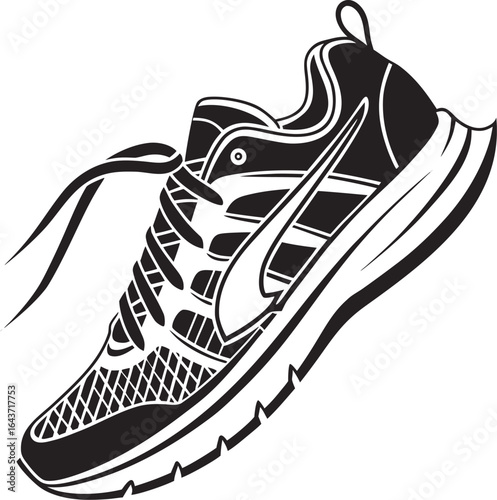 Sports Sneakers Silhouette