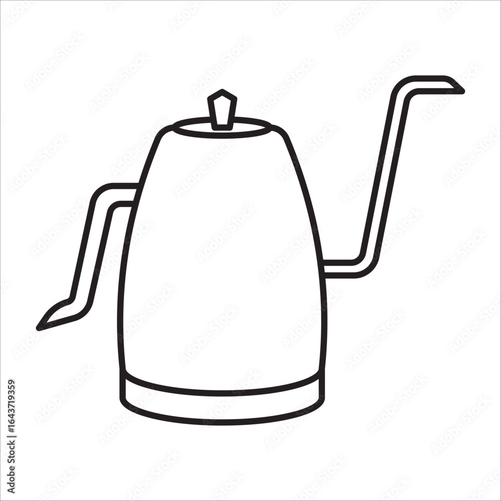 Kettle icon outline vector Kettle icon outline vector