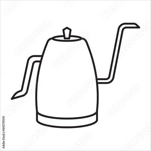 Kettle icon outline vector