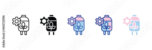 Biomanufacturing Icon Set Multiple Style Collection