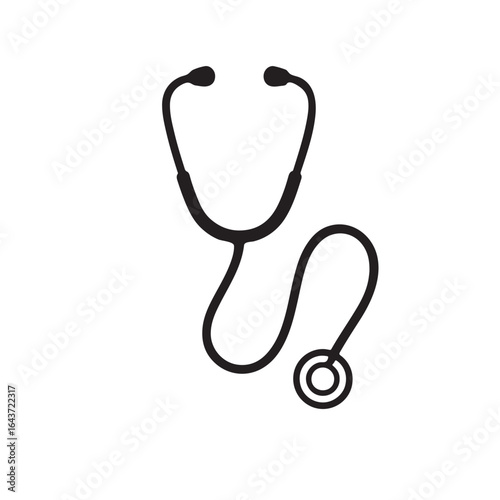 Stethoscope Icon – Medical Equipment Symbol