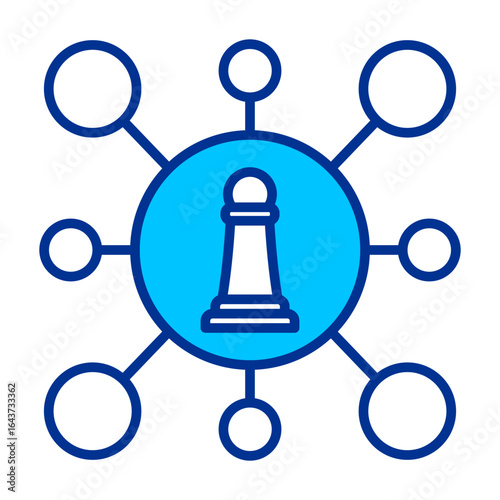 Digital Strategy  Simple Icon Vector Illustration Concept