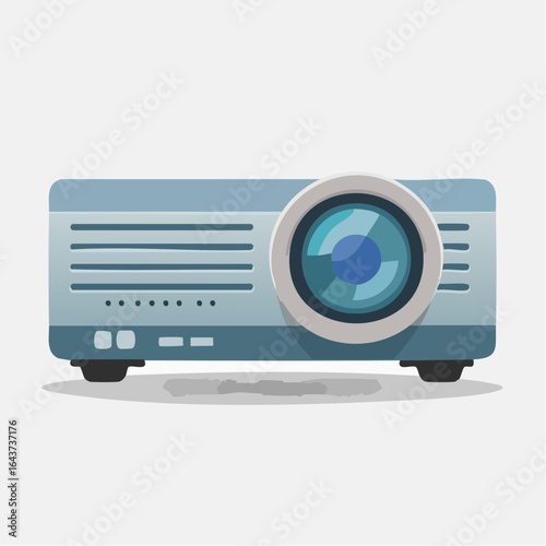 Modern Projector Illustration: Ideal for Presentations and Entertainment