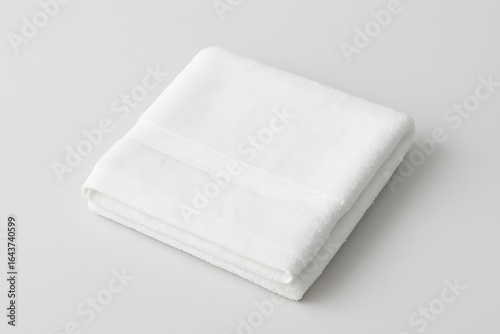 White Towel Mockup, Soft and Plush Towel Ready for Use, mockup for printing.