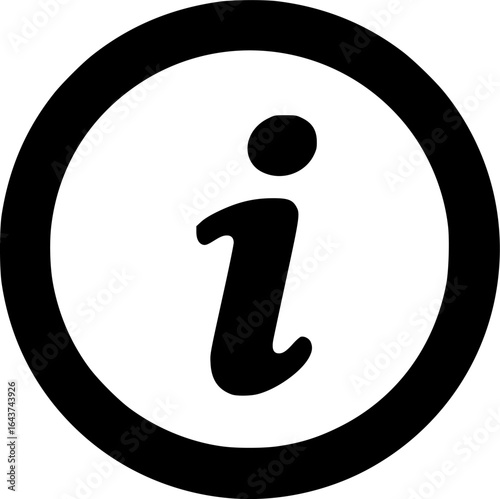 info icon, info sign vector silhouette illustration isolated on white background 
