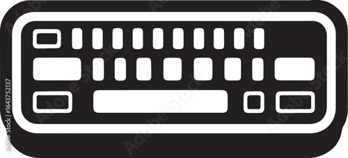 Keyboard icon. Computer keyboard tool
