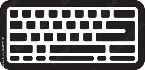 Keyboard icon. Computer keyboard tool