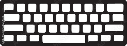 Keyboard icon. Computer keyboard tool