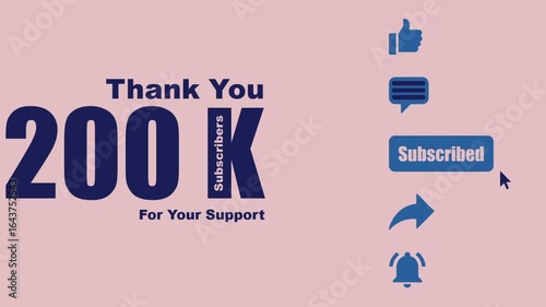 Thank you 200K  subscriber.