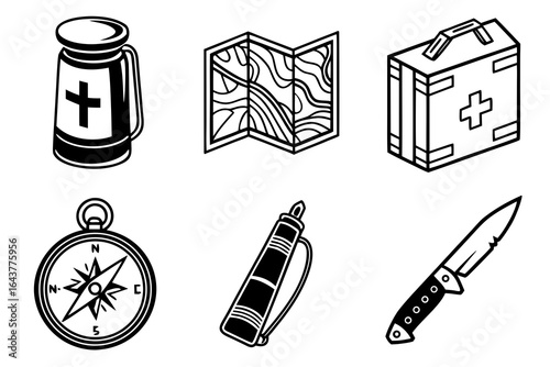 Essential Outdoor Adventure Gear Collection.