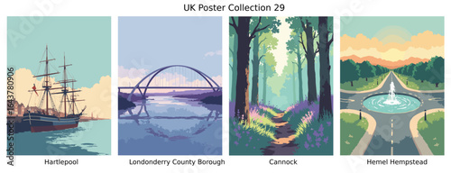 Hartlepool, Londonderry County Borough, Cannock, Hemel Hempstead UK Collection