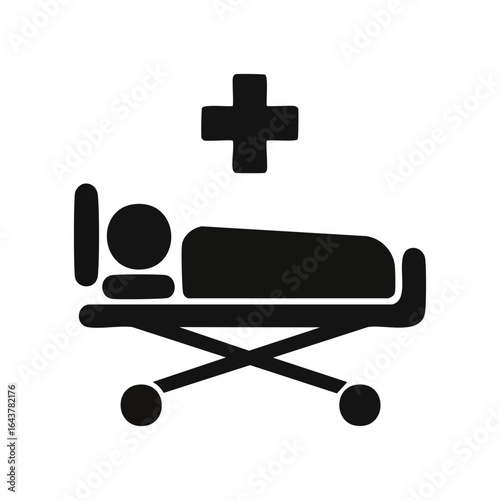 Patient on gurney 