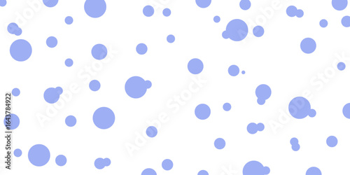 Minimalistic design of scattered blue bubbles on a white background, symbolizing freshness and water-inspired aesthetics. 