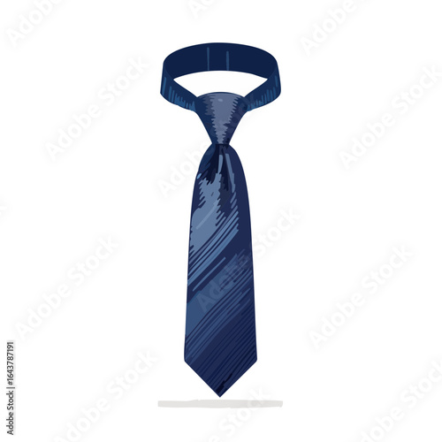 Stylized business necktie illustration against dark backdrop for graphic use
