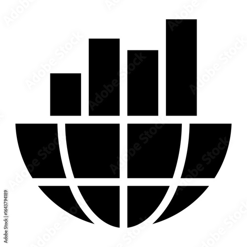 statistics glyph icon