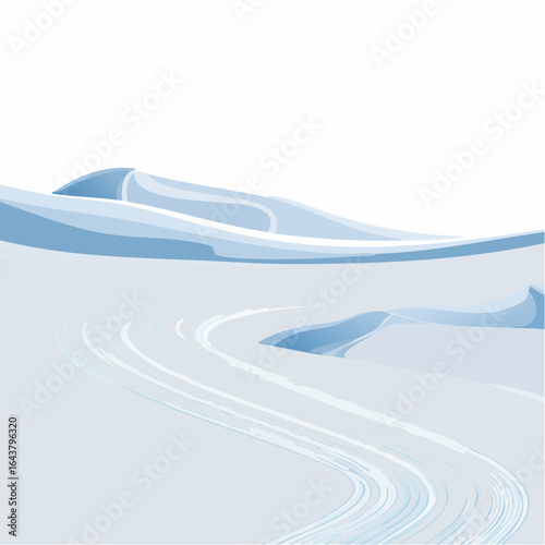 Realistic snowdrifts isolated on white background winter snowy abstract background frozen landscape
3