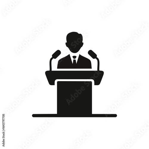 Speaker Podium Symbol