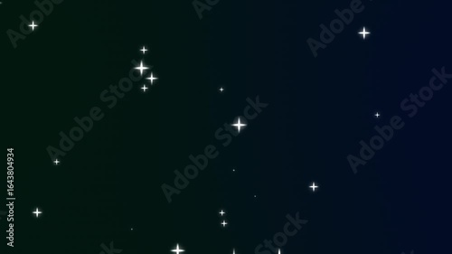Wallpaper Mural Twinkling stars glowing animation on dark green blue animated gradient background	 Torontodigital.ca