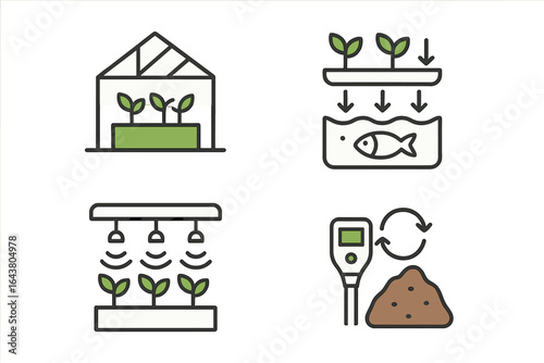 Innovative techniques for sustainable agriculture in urban settings promoting plant growth and fish farming