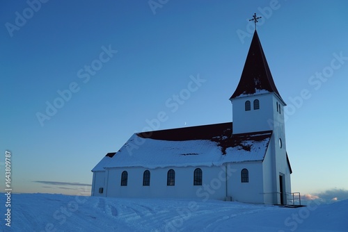 アイスランド　ヴィークの教会 Church of Vik in Iceland