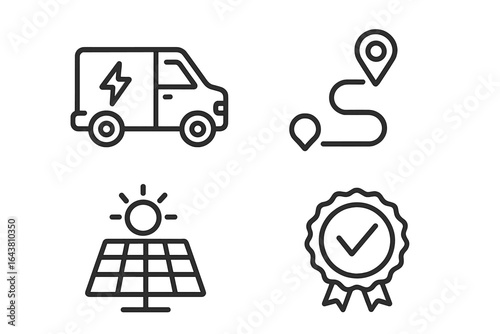 Electric vehicle delivery using solar energy and tracking technology for sustainable transportation solutions