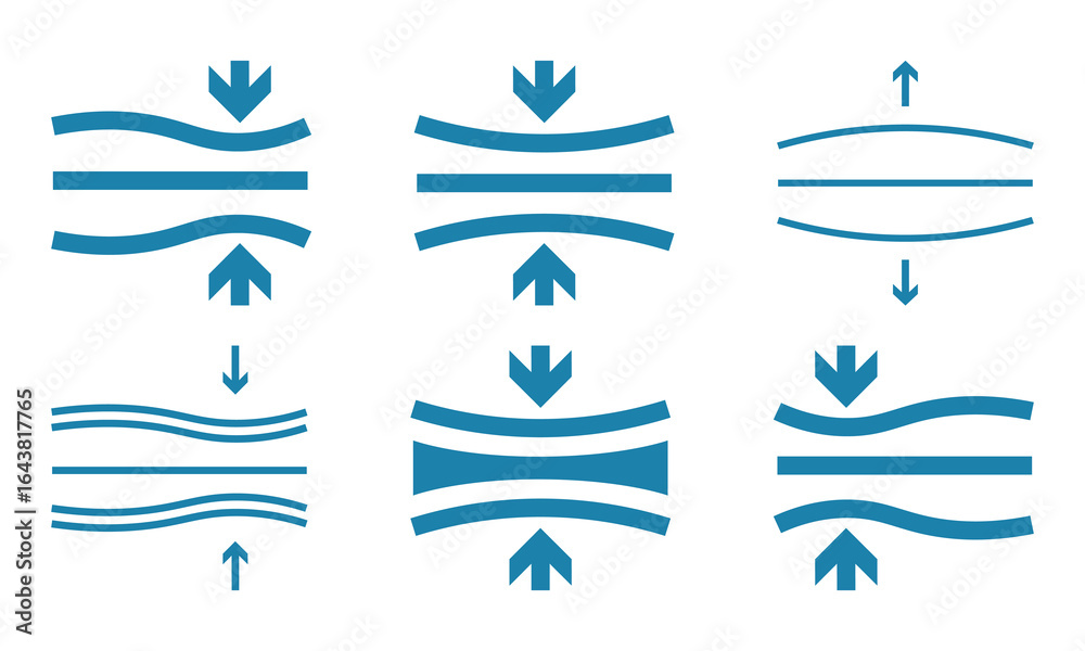 Naklejka premium Compress vector icon symbol. illustration sign collection.