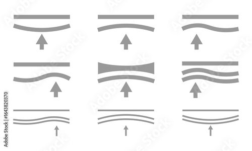 squeeze icon, line pictogram on white