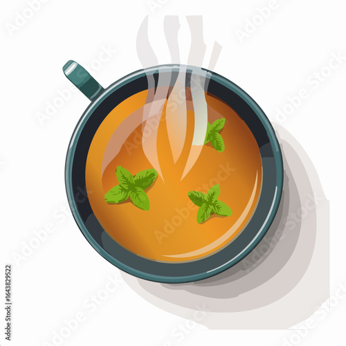 Delicious indian dal tadka a flavorful lentil soup garnished with cilantro
4