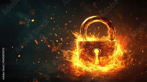 breach exploding padlock