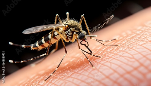 moustique sur une jambe