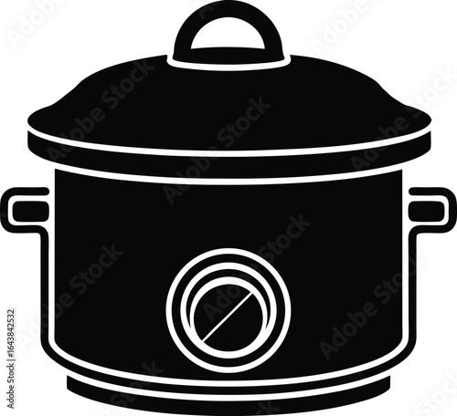 slow-cooker silhouette vector