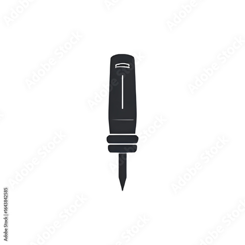 Mysterious Dark Grey Object:  A Close-Up View of an Intriguing Design Element