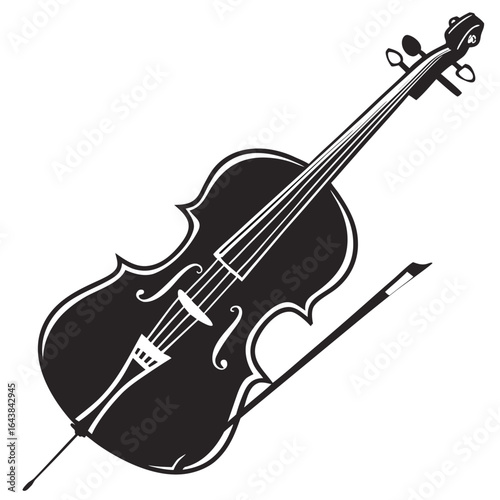 violin isolated on white
