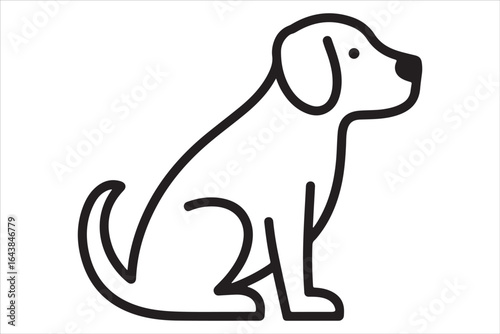 Dog Silhouette SVG | Pet Lover Clipart | Canine Outline Vector Design