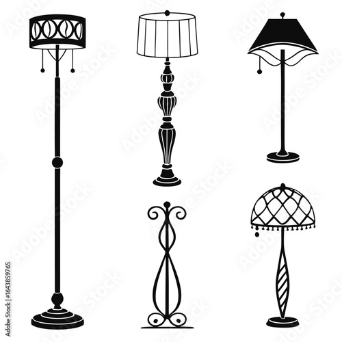 Various Floor Lamps lighting home decor