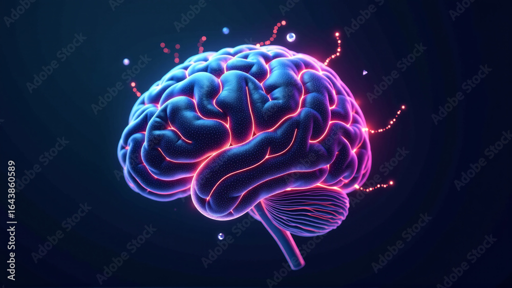 Fototapeta premium Interconnected Digital Consciousness