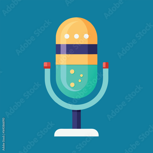 Vector microphone voice icon