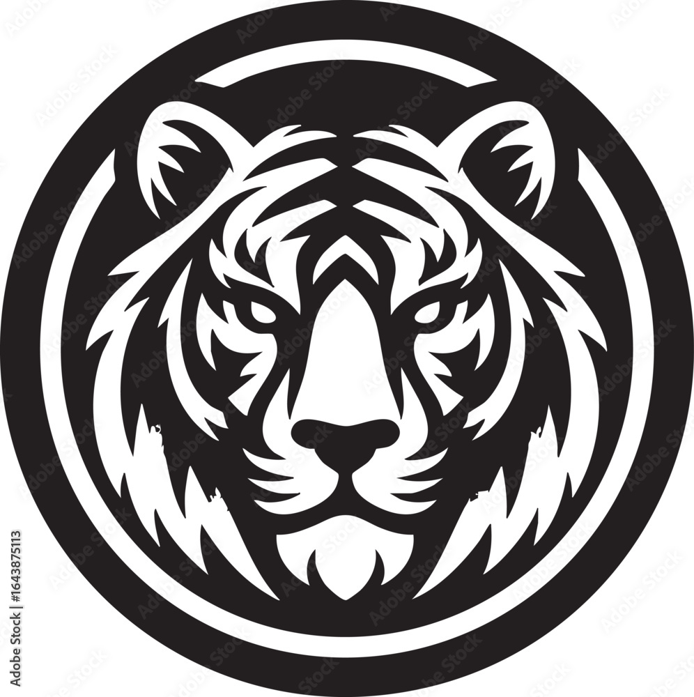 Fototapeta premium lion head tattoo