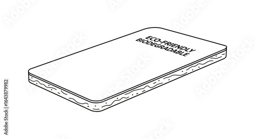 Eco-Friendly Biodegradable Packaging Rectangular Shape White Surface