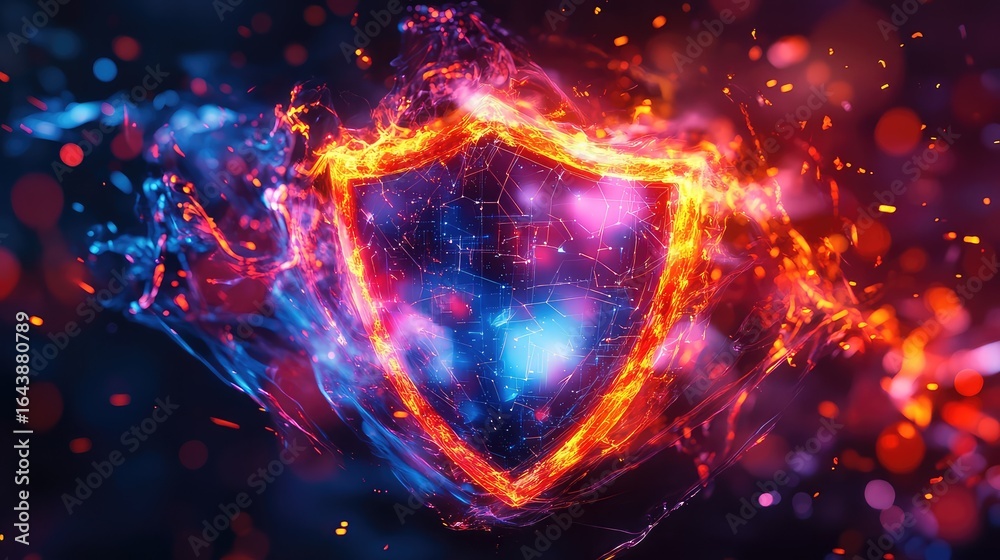 malware exploding cybersecurity shield malware exploding cybersecurity shield