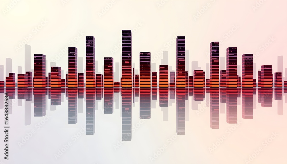 minimalist sound equalizer bars, soft gradient. minimalist sound equalizer bars, soft gradient.