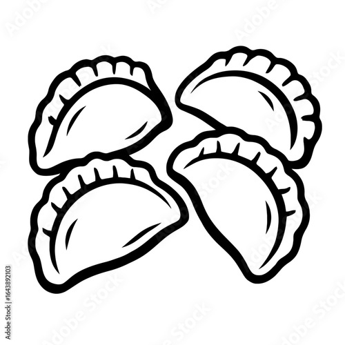 Dumplings, Pierogi, Gyoza Vector - Delicious International Cuisine