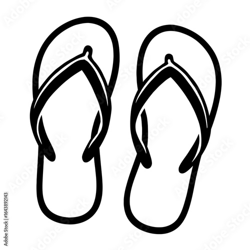 Flip-Flops Vector Illustration - The Ultimate Casual Summer Footwear