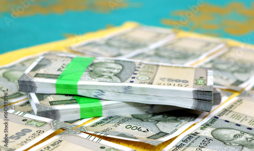 Schilderij op canvas Indian currency