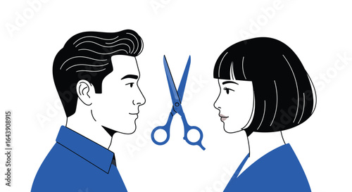 Haircut salon services for men and women professional stylist