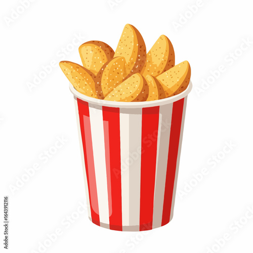 french fries with ketchup