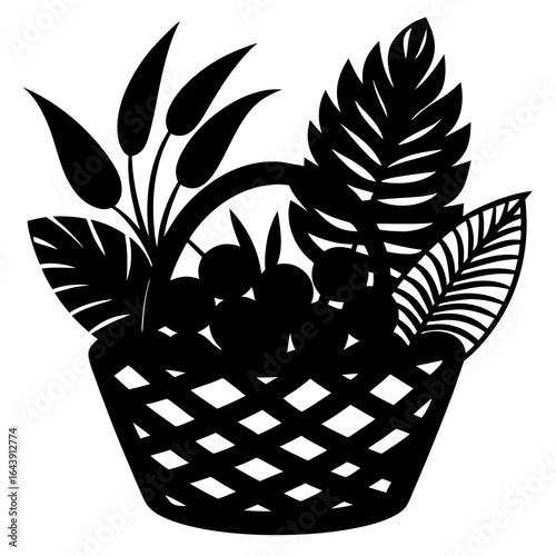 basket with fruits