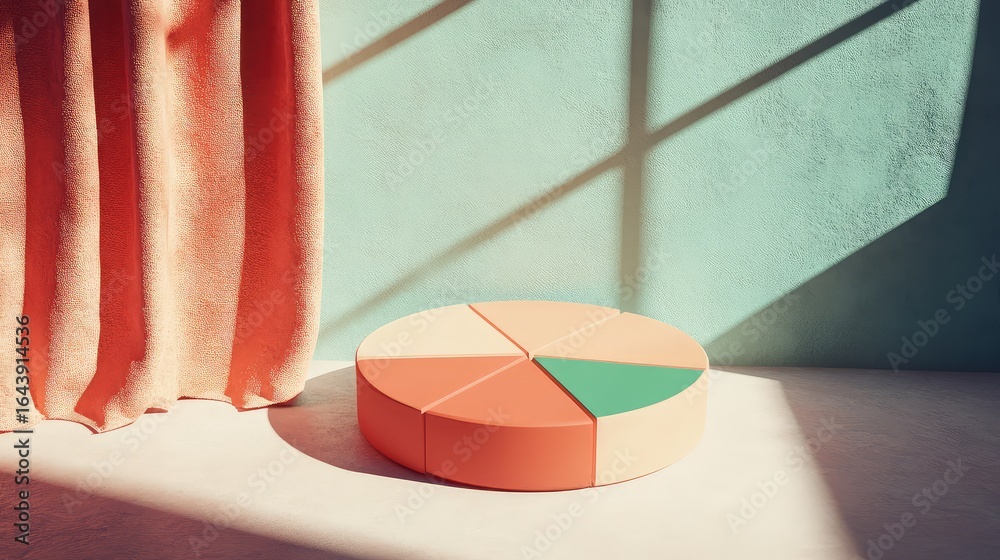 Fototapeta premium flexibility stretching pie chart