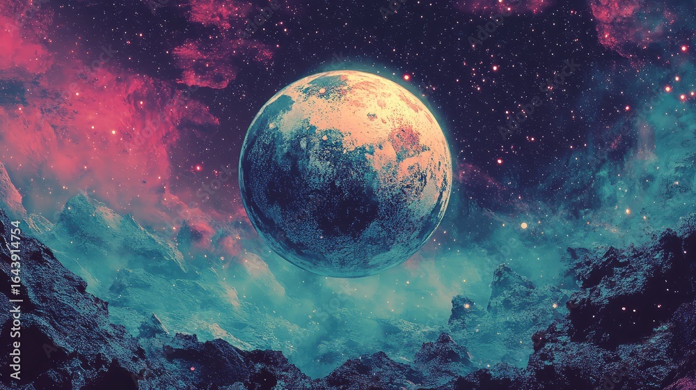 Obraz premium tremor vibrating planet