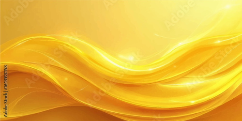 Abstract orange and yellow wavy background with flowing lines and bright texture